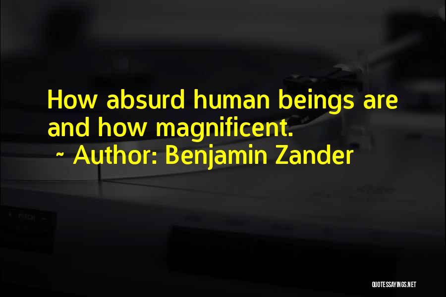 Zander Quotes By Benjamin Zander