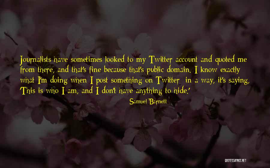 Zavatta Crosses Quotes By Samuel Barnett