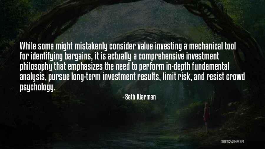 Zavren Restaurace Quotes By Seth Klarman Zavren Restaurace Quotes By Seth Klarman
