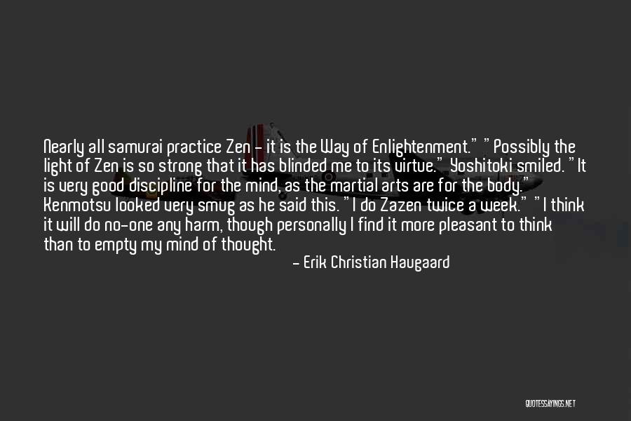 Zazen Meditation Quotes By Erik Christian Haugaard