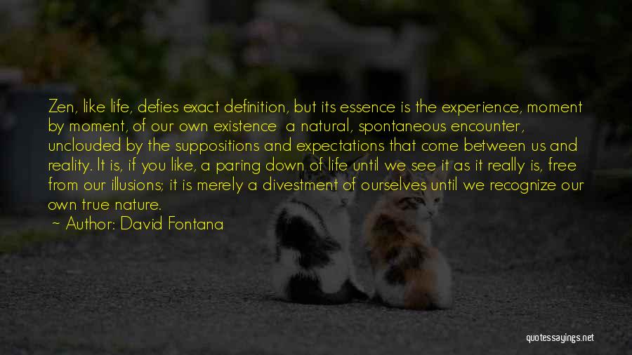 Zen Like Quotes By David Fontana