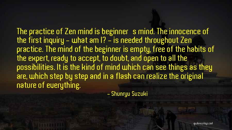 Zen Nature Quotes By Shunryu Suzuki