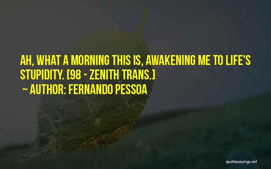 Zenith Quotes By Fernando Pessoa