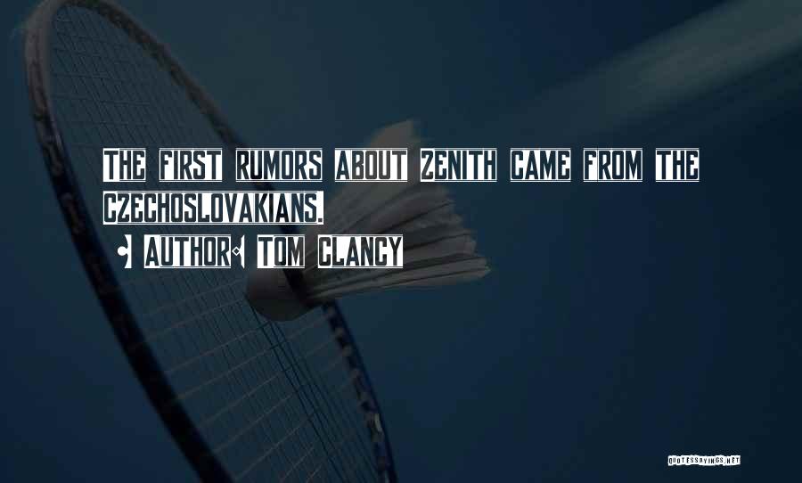 Zenith Quotes By Tom Clancy