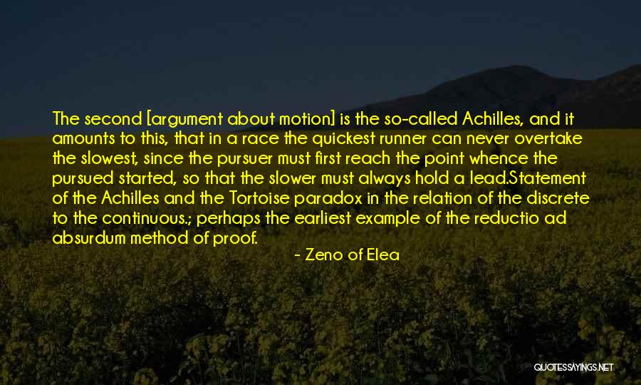 Zeno Of Elea Quotes 854033