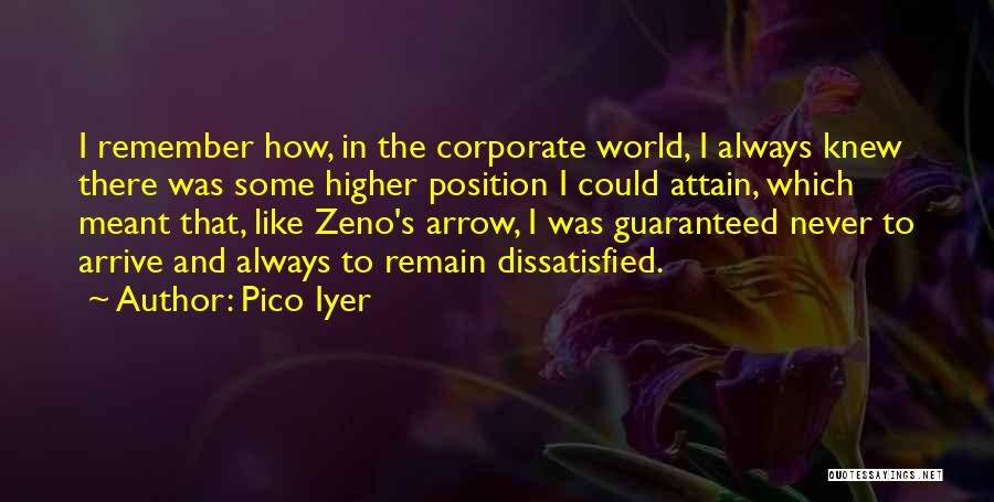 Zeno Quotes By Pico Iyer