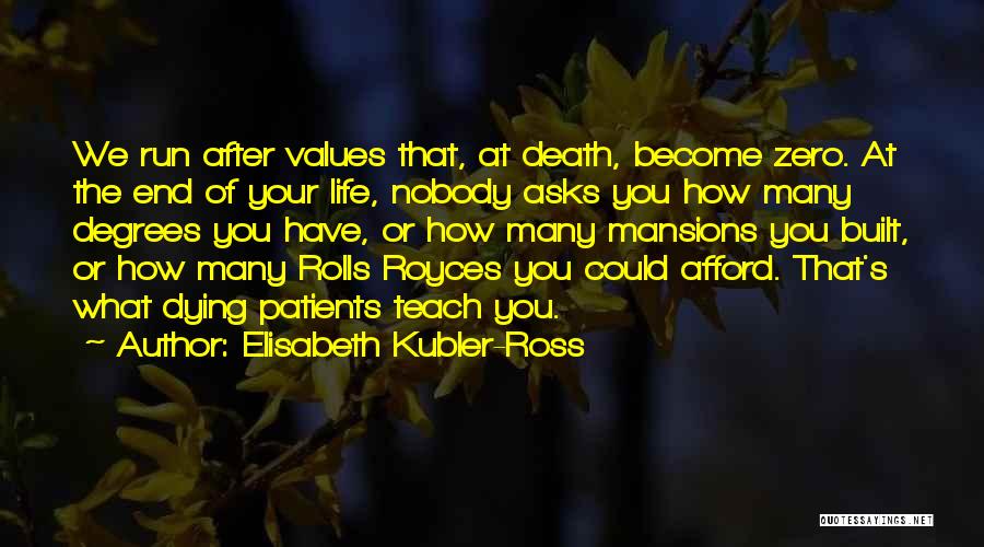 Zero Degrees Quotes By Elisabeth Kubler-Ross