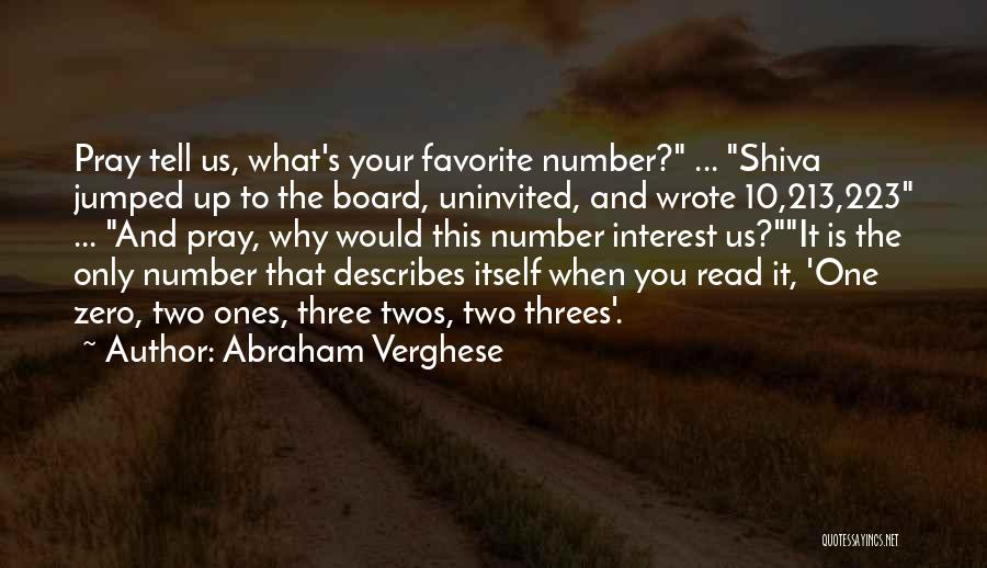 Zero Number Quotes By Abraham Verghese