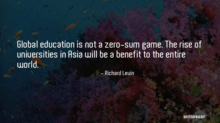 Zero Sum Quotes By Richard Levin