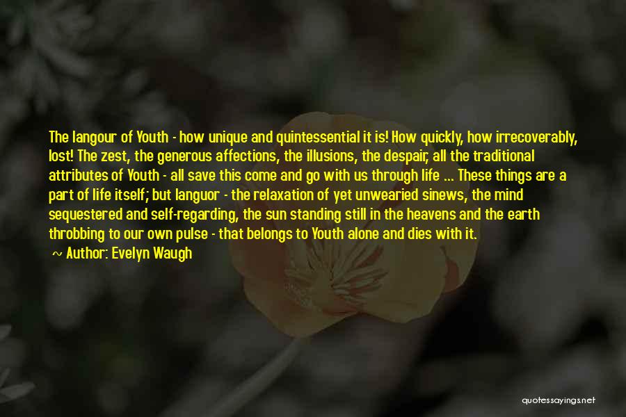 Zest Quotes By Evelyn Waugh