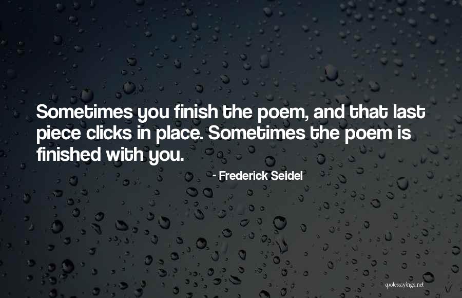 Zichzelf Snijden Quotes By Frederick Seidel Zichzelf Snijden Quotes By Frederick Seidel