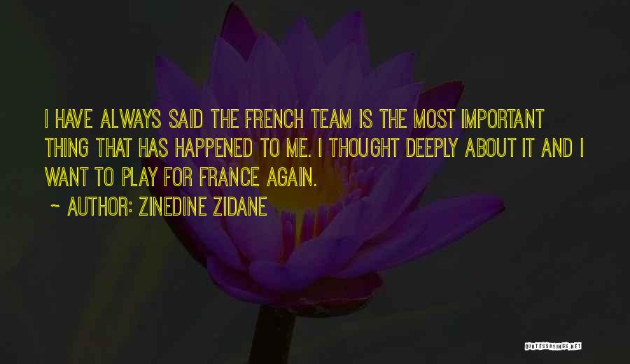 Zidane Quotes By Zinedine Zidane