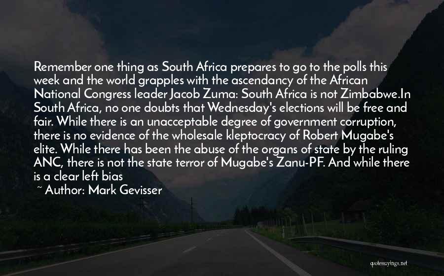 Zimbabwe Africa Quotes By Mark Gevisser