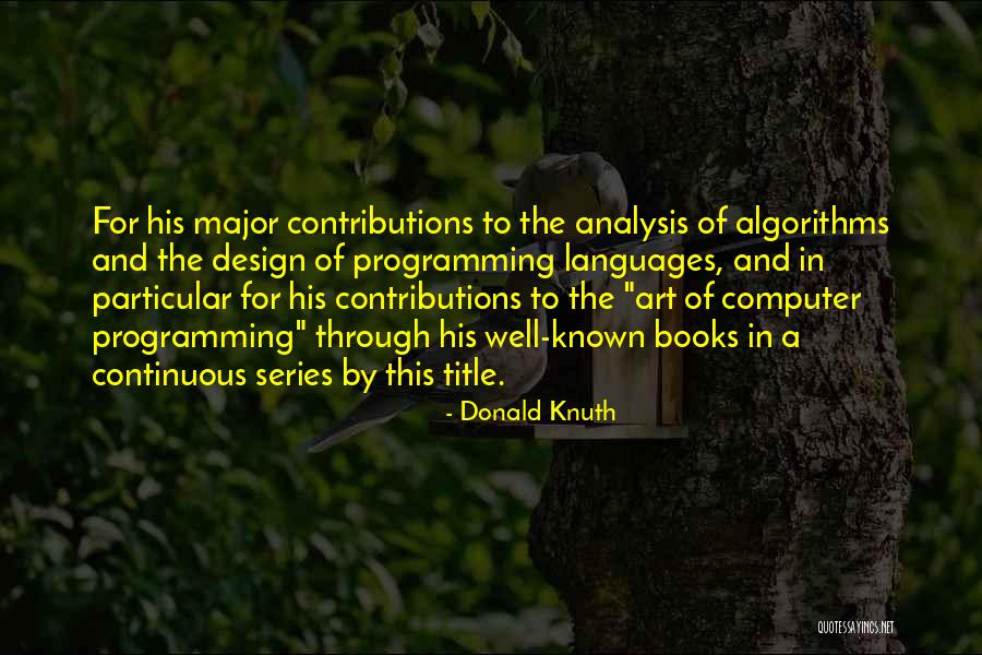 Zingaro Nature Quotes By Donald Knuth Zingaro Nature Quotes By Donald Knuth