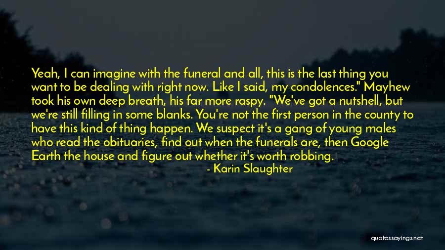Zingoni Pizza Quotes By Karin Slaughter Zingoni Pizza Quotes By Karin Slaughter