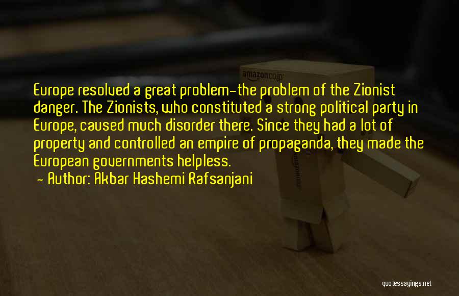 Zionists Quotes By Akbar Hashemi Rafsanjani