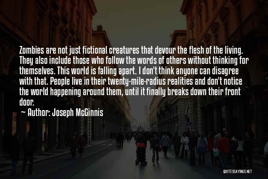 Zombies Apocalypse Quotes By Joseph McGinnis