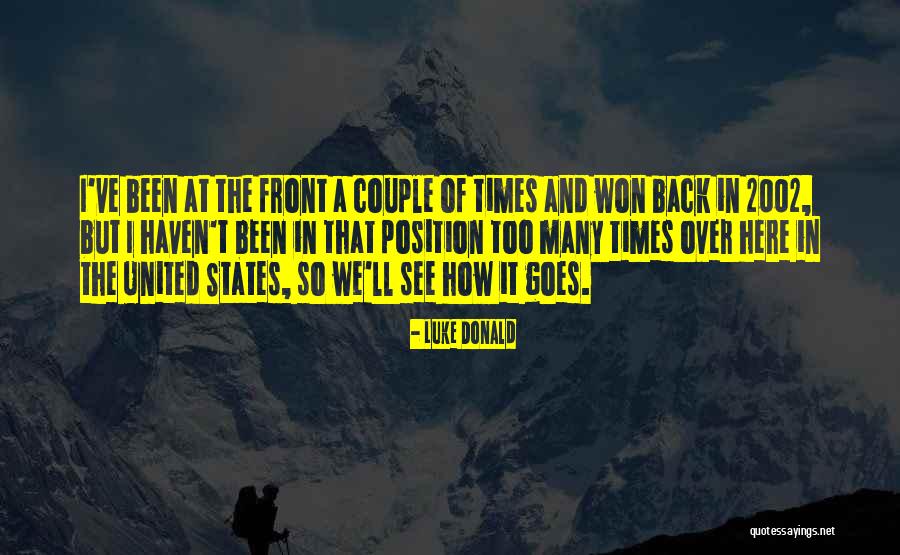 Zonamento Quotes By Luke Donald Zonamento Quotes By Luke Donald