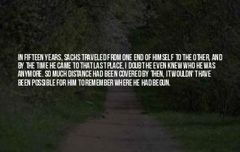 Distance Covered Quotes