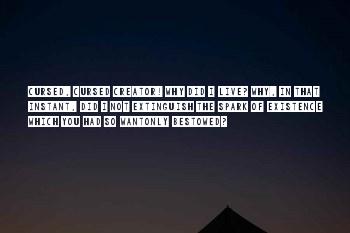 Frankenstein Death Quotes