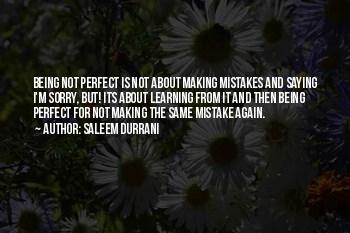 Making Mistakes Again And Again Quotes